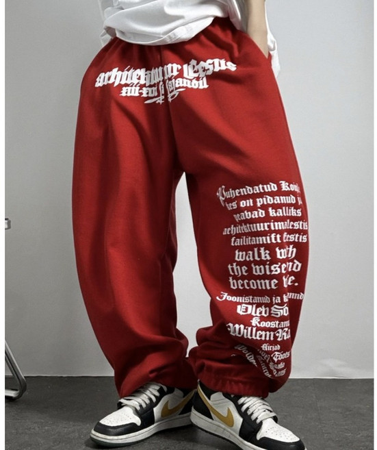 디디댄스 스트릿 레터링 힙합 조거팬츠 줌바닷컴 방송댄스의상 댄스복 단체복 무대의상 스피닝 줌바웨어