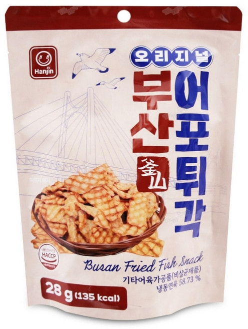 한진 부산 어포튀각 오리지널, 1개, 28g