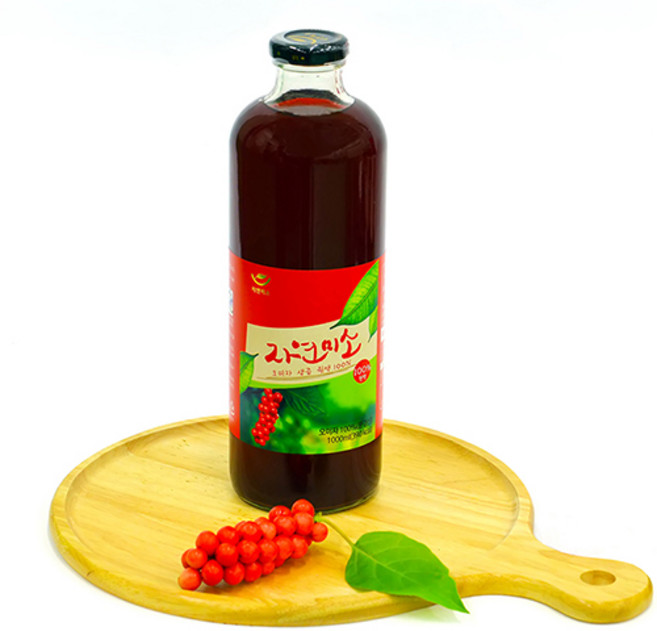 문경 오미자원액 100% 물과 설탕을 넣지 않은 찐 오미자100% 오랜전통 1996년~, 1L, 1