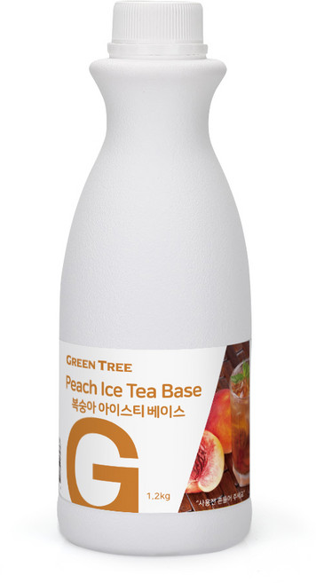 그린트리 복숭아 아이스티 베이스, 1.2kg, 1개
