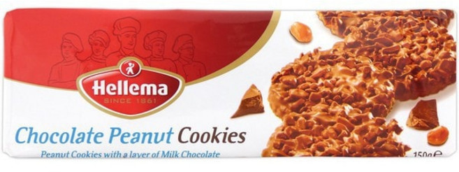 HELLEMA 헬레마 초콜릿 땅콩 쿠키 150g, 1개