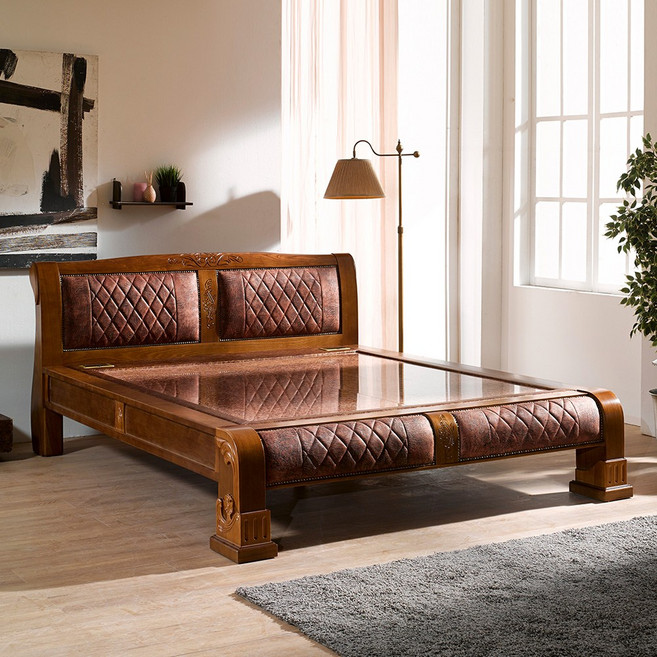 동서가구 M리더스 엔틱 고급 원목 명품 홍맥반석 퀸 Q 돌침대 DF635869