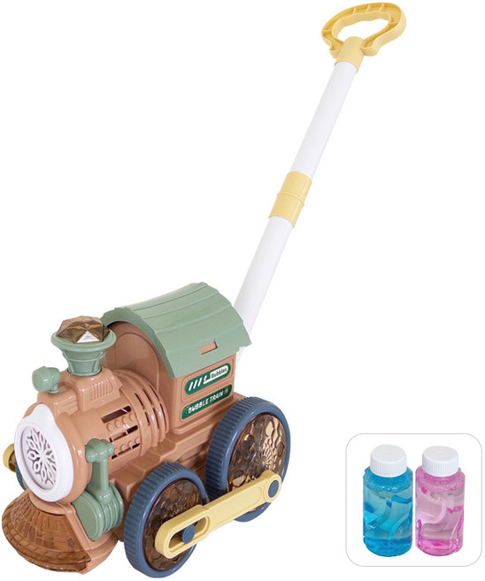 히호히호 트레인버블 비눗방울 어린이 자동 버블건 비누방울 밀대 장난감 걸음마보조기, 트레인 버블, 1개