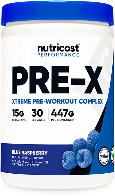 뉴트리코스트 프리워크아웃 컴플렉스 30회분 블루 라즈베리맛, 447g, 1개 - 쿠팡