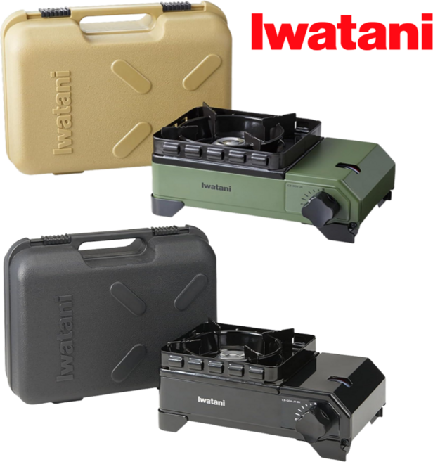 이와타니 타프마루 주니어 소형 미니 가스버너 2색상, 1개, 카키