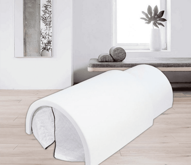 온열돔 캡슐 찜질 돔사우나 가정용 온열기기 적외선, 브라운 온열돔 + 방수 가죽패드