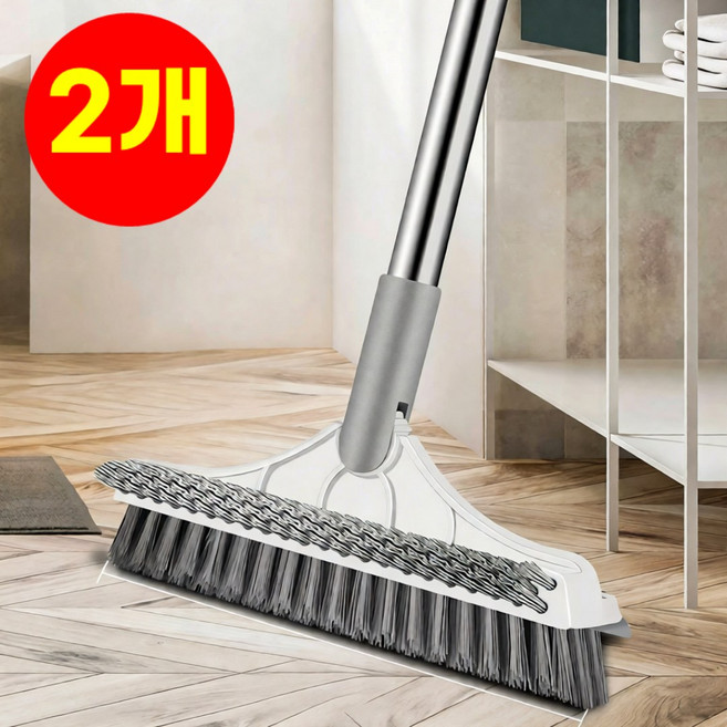 호아인터 3in1 화장실 욕실 바닥 틈새 청소솔, 화이트, 2개