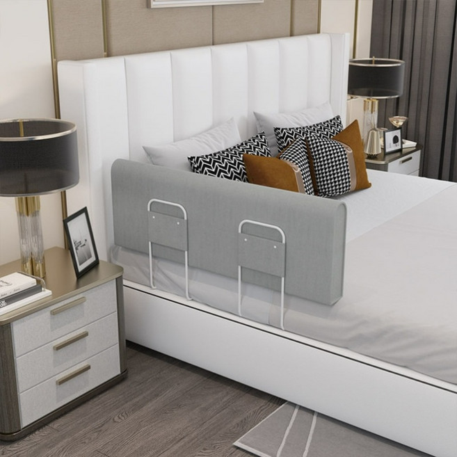 파티션 칸막이 침대가드 난간 울타리 낙하방지 의료용 아기 어린이 유아 귀여운 침대 안전 휴대용 이동식, 높이 33cm [대부분의 고객이 선택], 맑은 물 재 (길이 1미터)