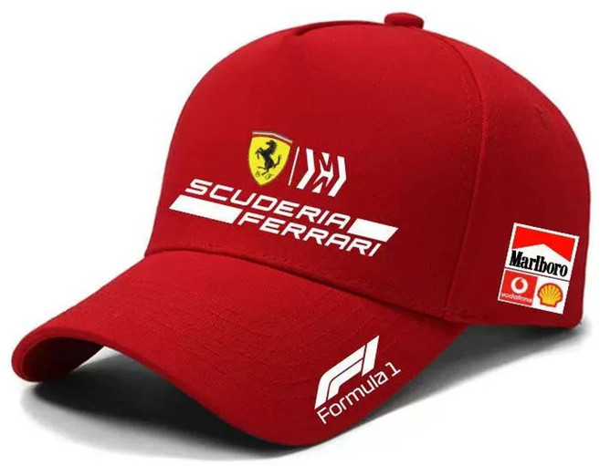 페라리 F1 팀 레이싱 모자 스포츠 캡 남성용 볼캡 스타일