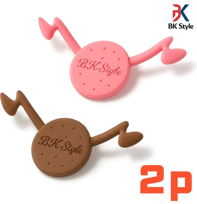 비케이 스타일 입꼬리 올리기 미소 연습기, 2개, 핑크+브라운