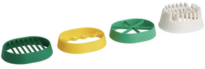 이케아 UPPFYLLD 에그슬라이서 4종 달걀 계란 커터 컷팅 자르기 슬라이스 모양컷 주방 부엌 조리도구 데코, 1개