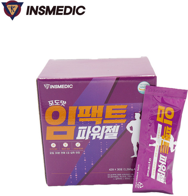 인스메딕 임팩트 파워젤 1box (42g 30포), 30개, 42g