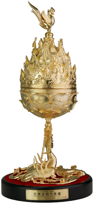 [생기의집] 백제의 보물 금동대향로 외국인 선물 전통 장식품 인테리어