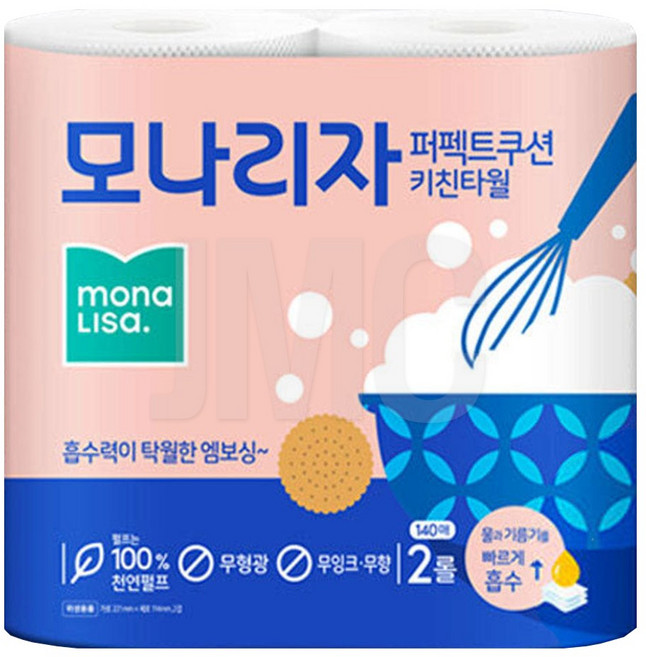 모나리자 퍼펙트쿠션 키친타월, 140매, 2개