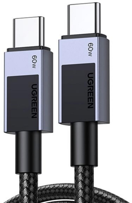 (Ugreen) 유그린 C to C 초고속충전 60W 충전 통신케이블 3m / U-55776, 1개