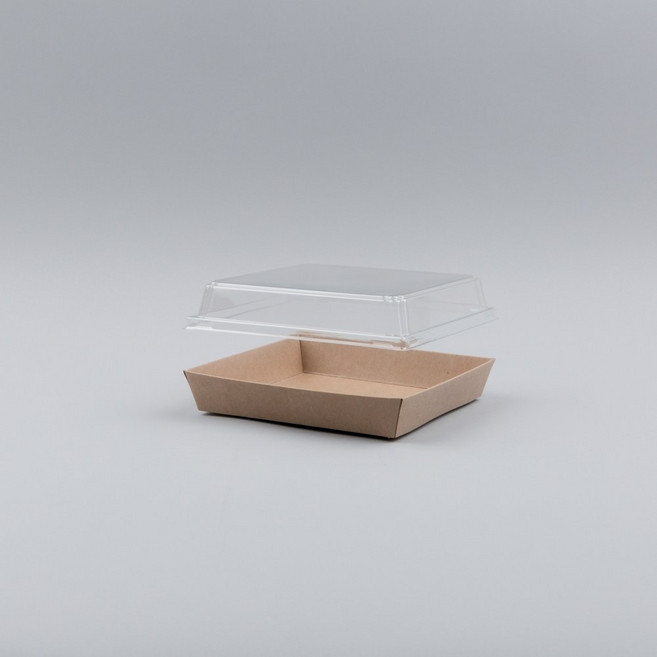 쿠키 포장 샌드위치 종이 접시 그릇 박스 DRP-14 400개 뚜껑세트, 1세트, 400개입