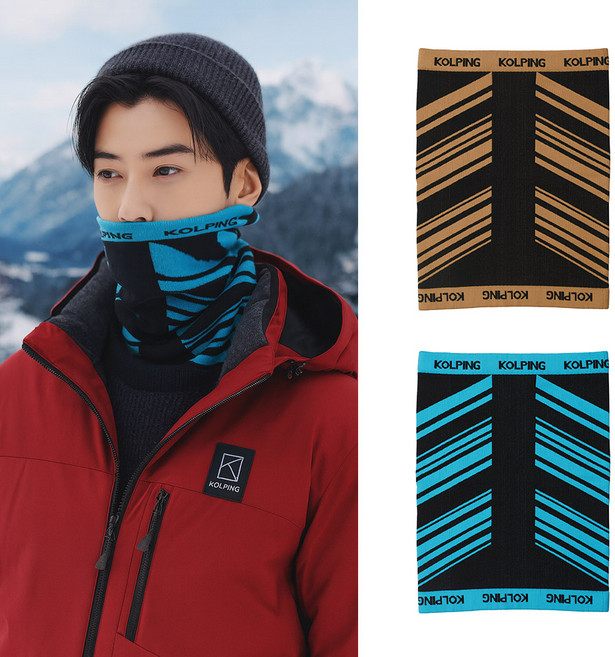 콜핑 공용 겨울 텐션 부드러운 보온 등산 넥워머 KSC484FA2U, DBEIGE, 1개