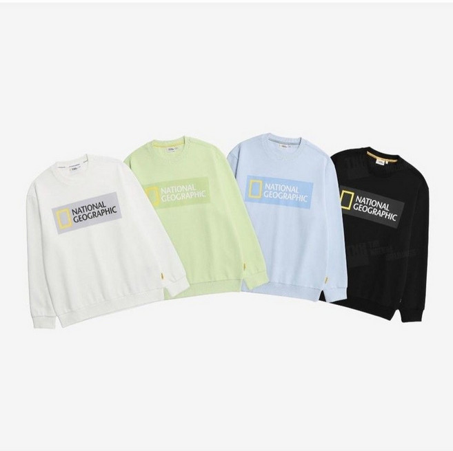 [국내백화점 출고] 내셔널지오그래픽 유니 아라얀 베이직 빅 로고 맨투맨 티셔츠 N231USW020 N231USW020-PAJU [인기상품] 선물추천