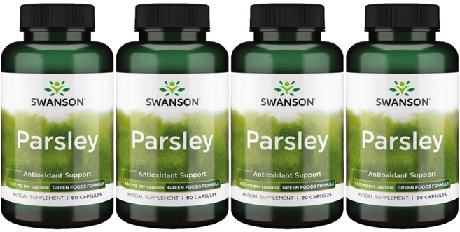 스완슨 파슬리 650mg, 4팩, 90정 - 쿠팡
