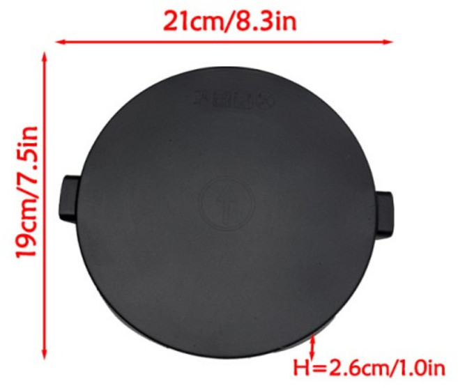 써모믹스 TM7 블렌더 액세서리와 호환되는 실리콘 계량판, 01 검정색