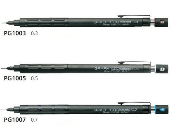 Pentel飛龍 製圖自動鉛筆, 1個, 0.7mm PG1007