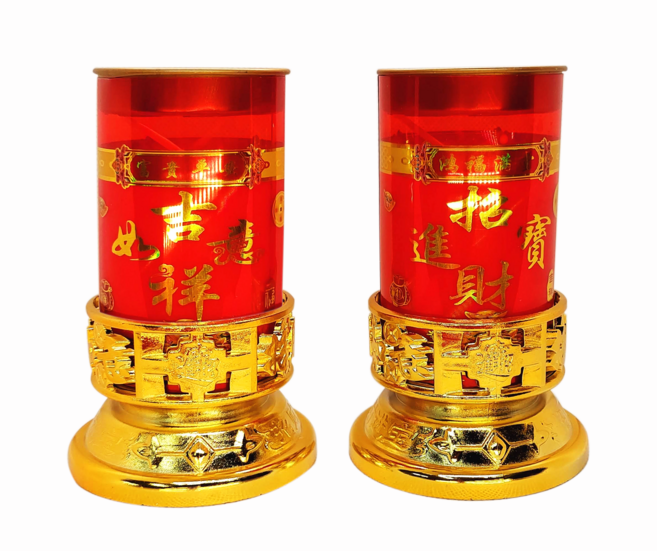 芯品工坊 酥油斗燭, 350g, 1件, 1天酥油斗燭(連座) 2盞裝