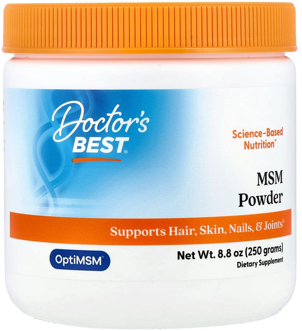 닥터스 베스트 OptiMSM 함유 MSM 분말 250g(8.8oz), 1개, 250g