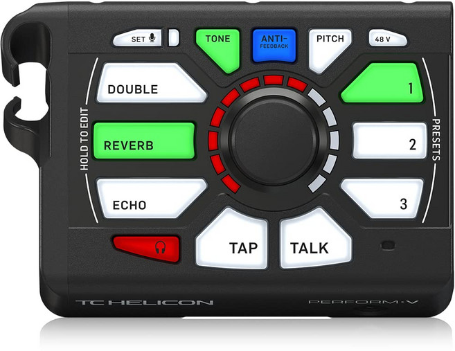 TC Helicon Perform-V 보컬 용 멀티 이펙터 마이크 스탠드 마운트 가능 이펙트
