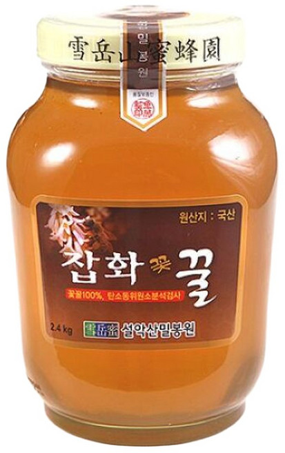 설악산허니팜 야생화꿀(잡화꿀) 2.4kg 꽃꿀100, 1개