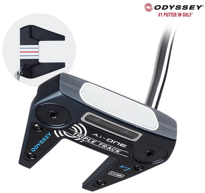 오디세이 Ai ONE 트리플 트랙 퍼터 7번 더블밴드, (7 DB) 86.36cm(34인치)