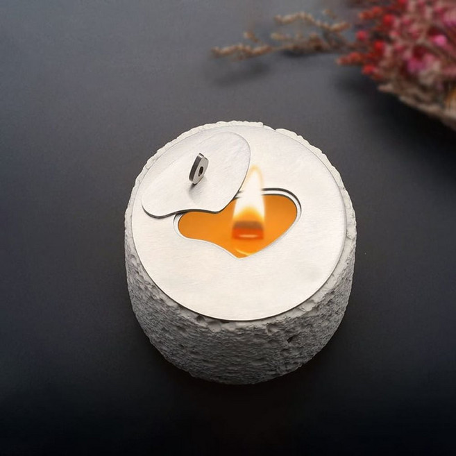 캔들 뚜껑 양초 촛불 끄기 캔들용기 양초뚜껑 인테리어 캔들소품, 대형, 하트