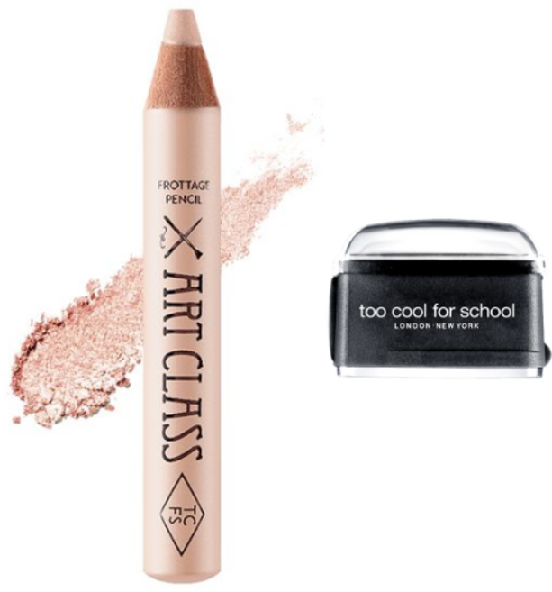too cool for school Frottage Pencil 臥蠶筆 立體輪廓眼影筆, 原廠黑削筆器+11 Dew Beige, 1個