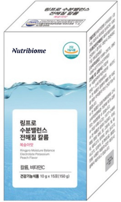 링프로 수분밸런스 전해질 칼륨 수분충전 당 제로 이온음료 마시는 포도당 복숭아맛 분말스틱 에너지업 영국DSM사 비타민C 건강기능식품 무설탕 워터, 4개, 15회분
