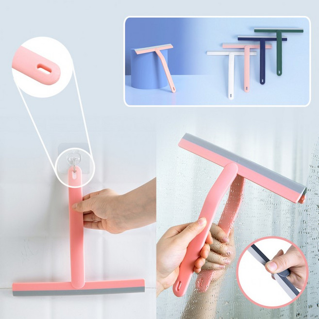 파스텔 컬러 만능 물기제거 핸드와이퍼 물기제로 욕실청소 스퀴지 밀대, 1개, No.02파스텔컬러핸드스퀴즈네이비
