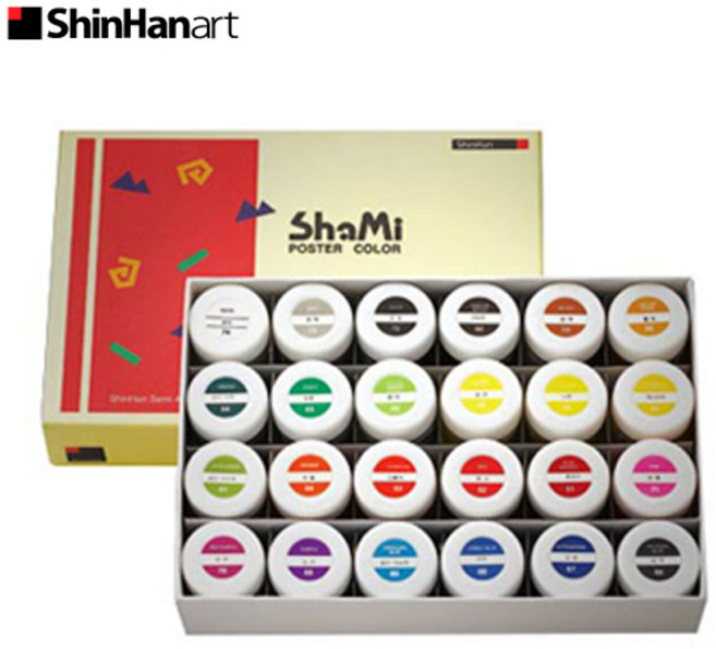 신한 샤미포스터물감 24색 20ml, 상세 설명 참조, 단품