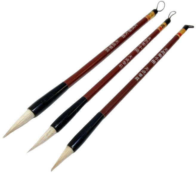 天成筆莊 文昌筆 毛筆 (木筆桿) 羊毫 大楷 中楷 小楷 硃砂筆 書法, 22cm, 1個