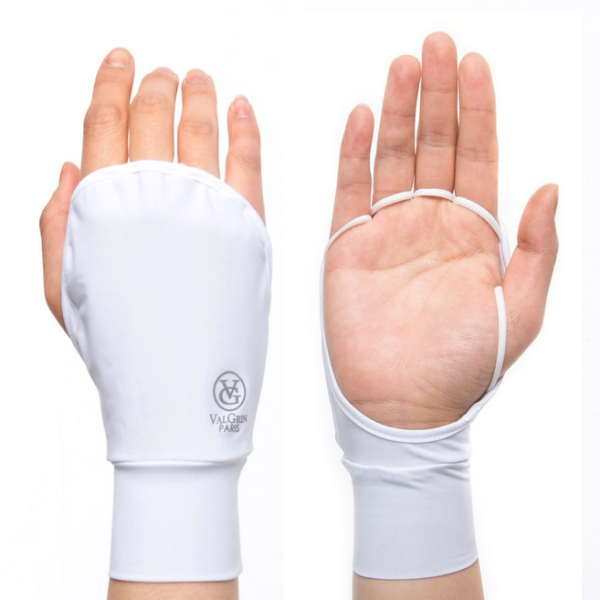 발그린 자외선차단 손등장갑 화이트 남성용, 1개