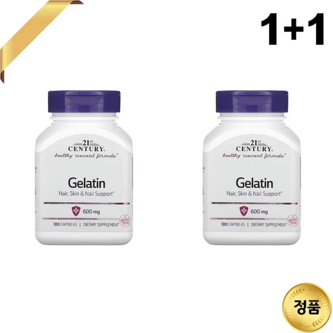 21st Century Gelatin 21세기 센트리 센추리 젤라틴 100정 2팩, 2개 - 쿠팡