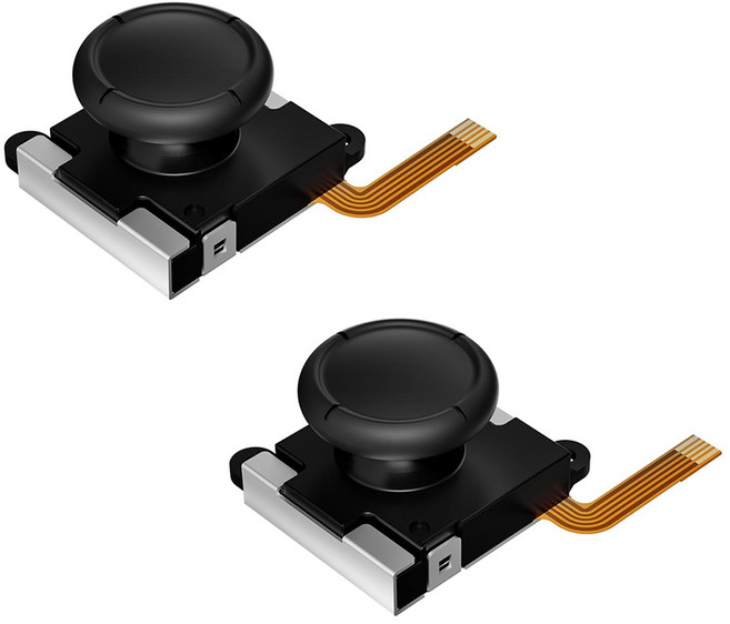 스위치 OLED 라이트 컨트롤러 아날로그 조이스틱 수리 부품 용 Nintendo Switch JoyCon 교체 홀 효과, 한개옵션1, 없음, 1) Hall Joystick 2pcs