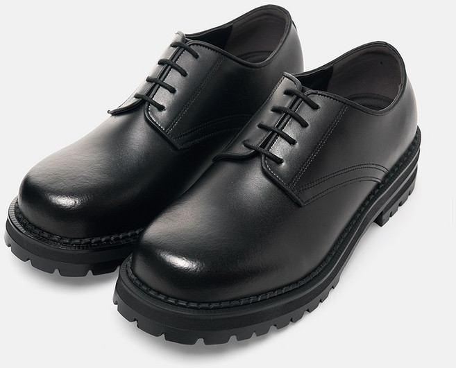 커스텀에이드 메이슨 소가죽 스퀘어토 코만도 더비 4.5cm (CR0078BK)