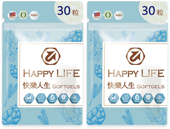 中菱醫藥 快樂人生肝精複方軟膠囊 - 滋補強身、促進代謝, 2個, 30顆
