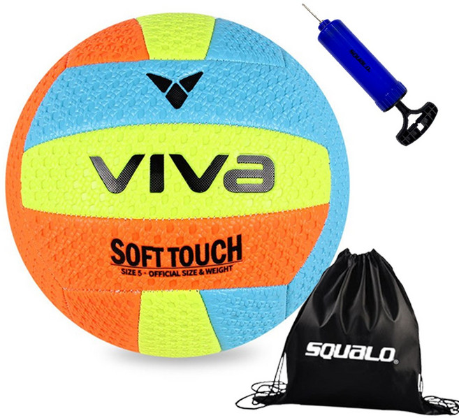 비바스포츠 소프트터치 배구공 네온 SN3000, 1개