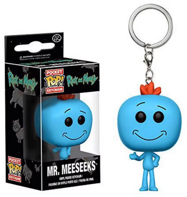 Funko pop 릭 앤 모티 열쇠고리 키홀더 키링, 1개, 미션 임파서블 열쇠고리