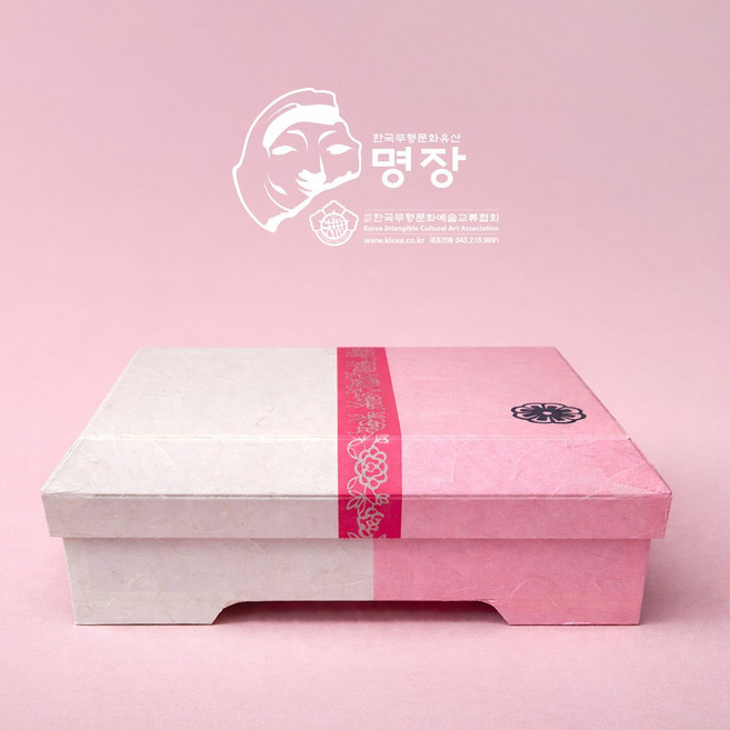 한지선물상자 전통 한지상자 고급 선물포장 예단상자 답례품상자 무지 명장인증 한지함 소형 28.6cmX21cm 예쁜한지상자, 분홍, 1개