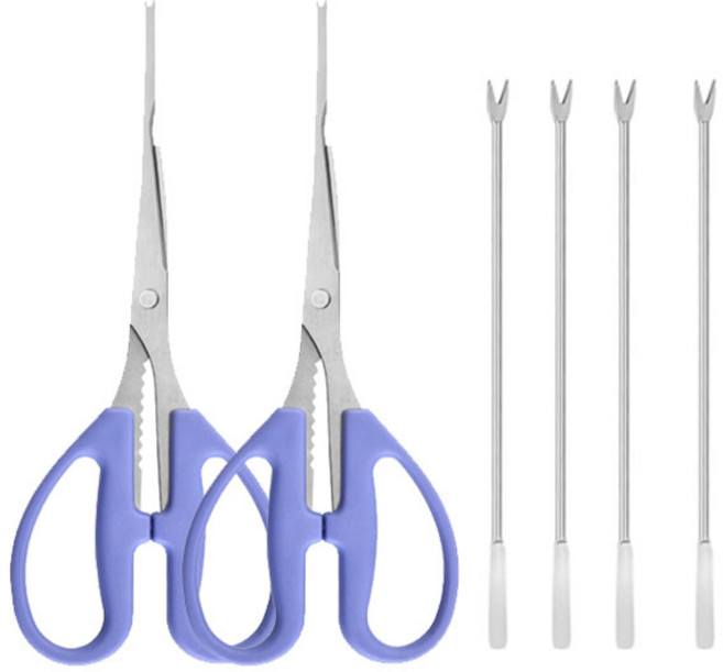 게가위 C타입 블루 2개 + 게포크 A타입 4개, 1개