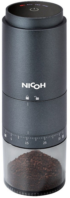 日本 NICOH USB 不鏽鋼錐刀磨豆機 NCG-128A, 1個, 一入送一件機能衣, 200ml, 深