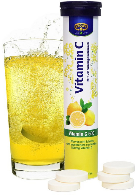 크루거 비타민C 500 발포비타민 레몬맛 20정 고함량 비타민C 발포정, 1개