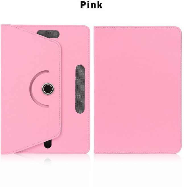 회전 보호 쉘 PU 가죽 태블릿 케이스 삼성 호환 호환 탭 7 8 9 10.1 인치 안드로이드 PC용 호환 용품 커, pink_Universal 8 inch, [01] Universal 7 inch
