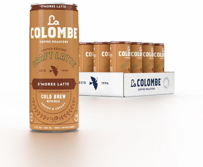 라콜롬브 커피 스모어 라떼 콜드브루 드래프트 325ml 캔 12개입