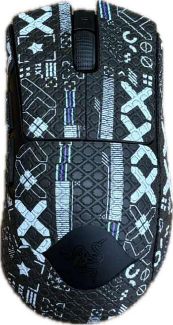 BTL 데스에더 V3 하이퍼스피드 마우스 그립테이프 풀커버 논슬립패치 블랙 화이트